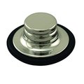 Westbrass InSinkErator Style Brass Disposal Stopper for Garbage Disposal in Polished Nickel D209-05